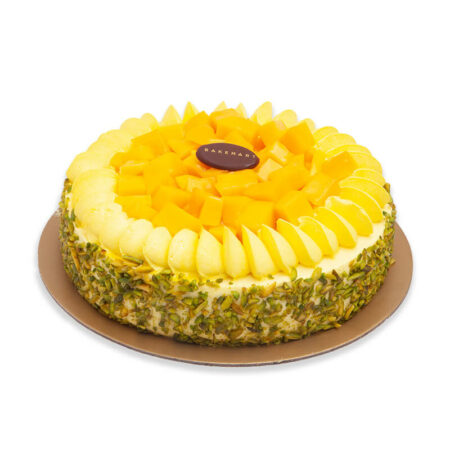 Eggless Mango Mousse Cake