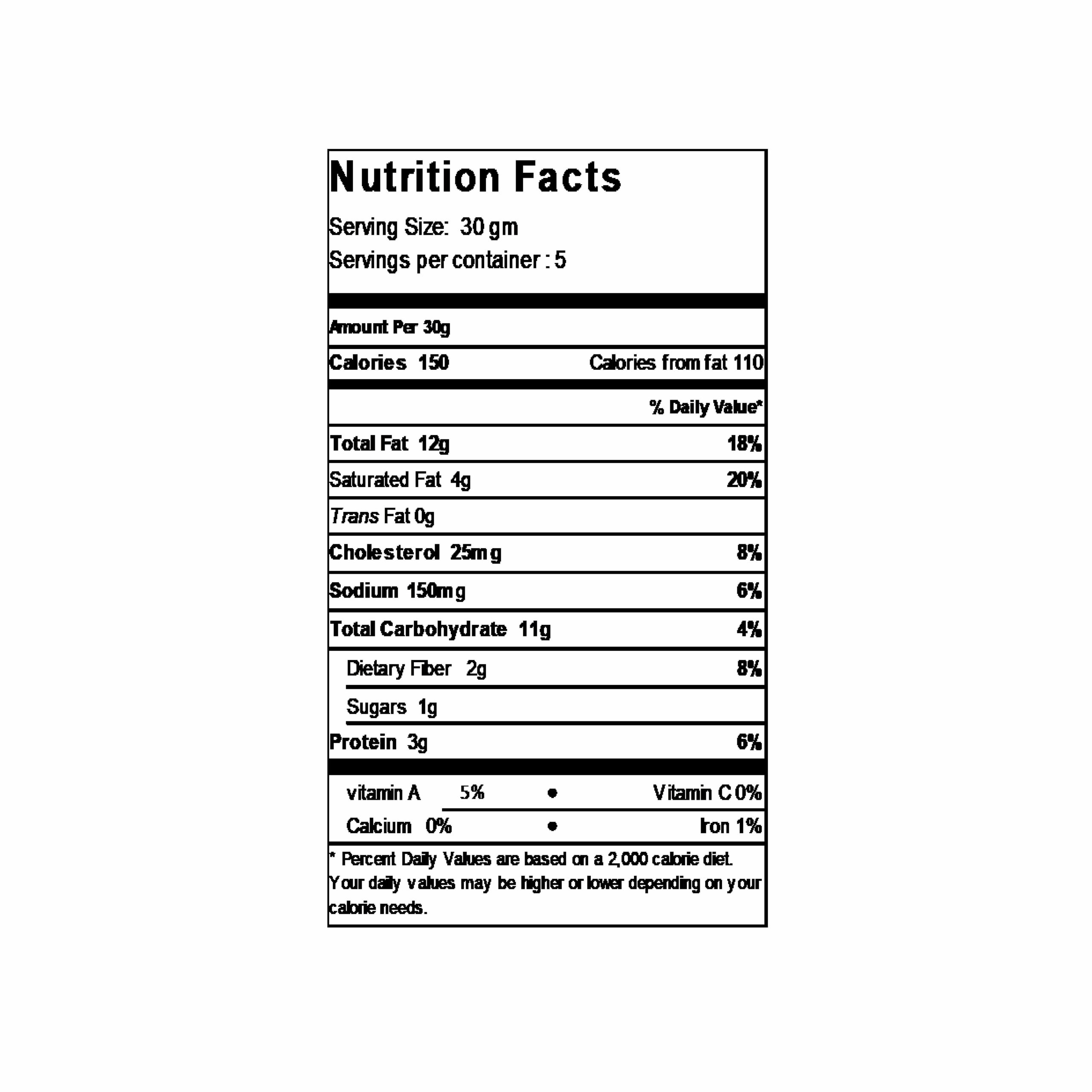 Nutritional Facts of Keto almond Cookies